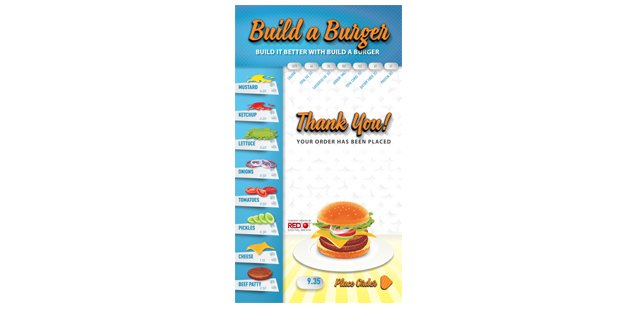Терминал для заказа Build-A-Burger